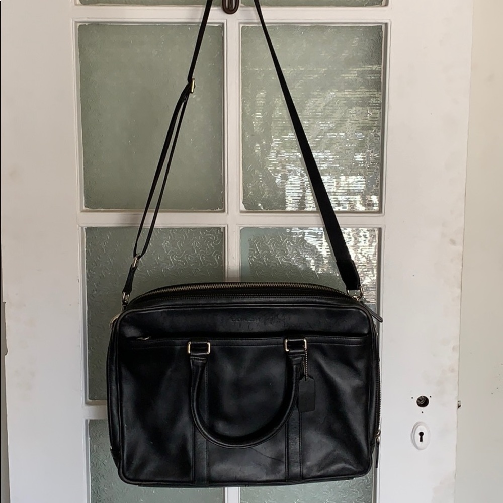 Authentic coach laptop bag